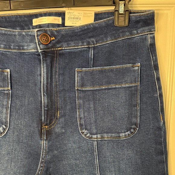 NWT LC Lauren Conrad Super High-Rise Wide-Leg Denim Jeans - Picture 5 of 8